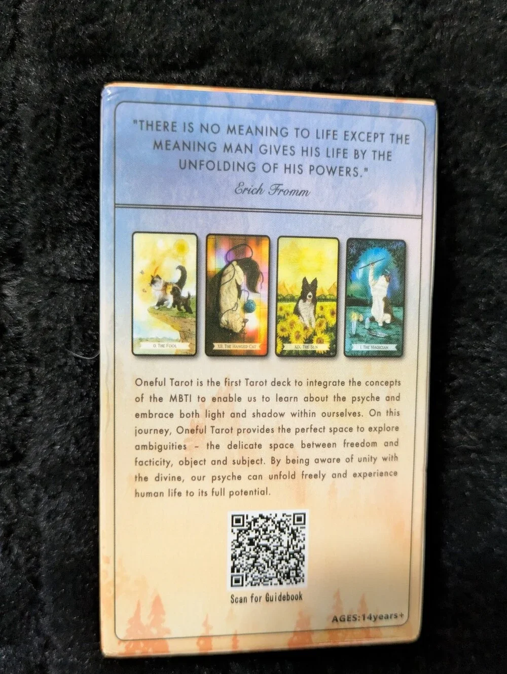 The Oneful Tarot Small Pets Toy Card Deck — Cream & Brown Artwork